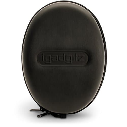 iGadgitz U5415 -EVA Zipper Carrying Hard Case Compatible for Over-Ear Foldable Headphones -Black — view 2