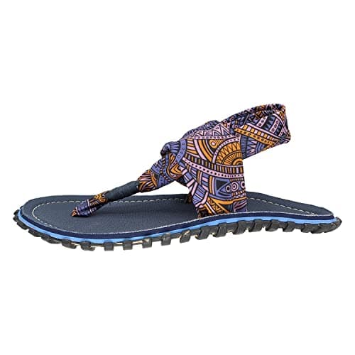 Gumbies Slingback Sandals | Unisex Flip-Flop Style with Recycled Rubber Sole, Cotton Canvas Toe Post & Stretchy Back Straps | Casual, Comfortable & Travel-Ready Footwear | Aztec | EU 41 — view 5
