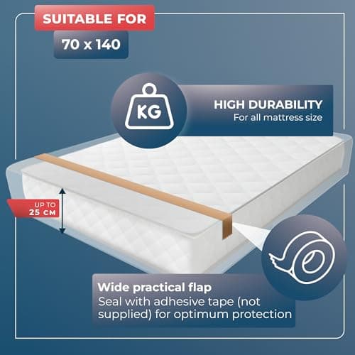 Wrappybag Mattress Bag for Moving - Heavy Duty Storage Cover Toddler — view 2