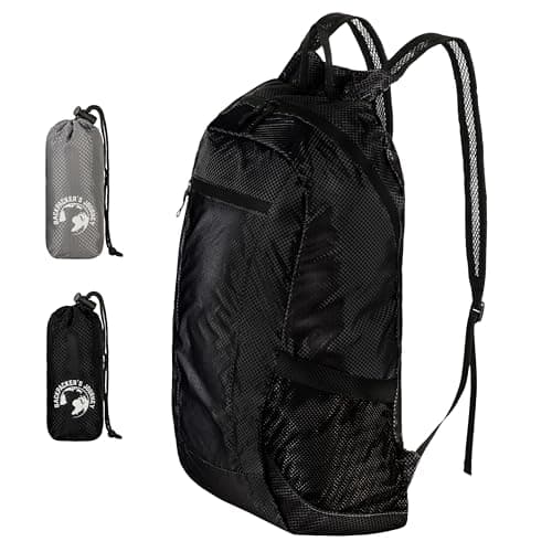 Backpacker's Journey Foldable Backpack, Ultralight 90 g - 20 l and 25 l Daypack, Water-Repellent, Packs into Its Own Pocket