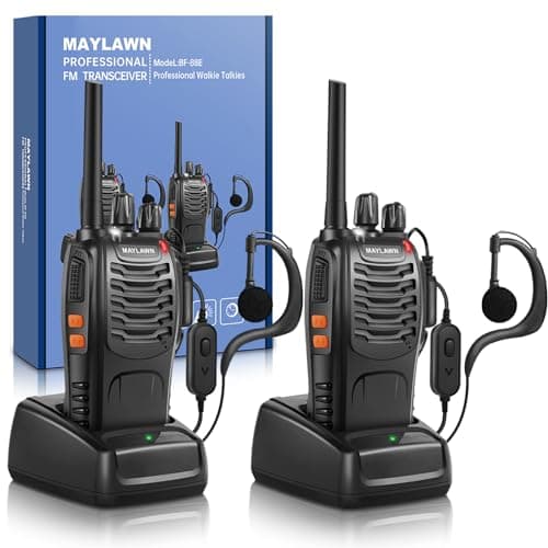 Maylawn Walkie Talkies Long Range Pack of 2, Two Way Radios for Adults