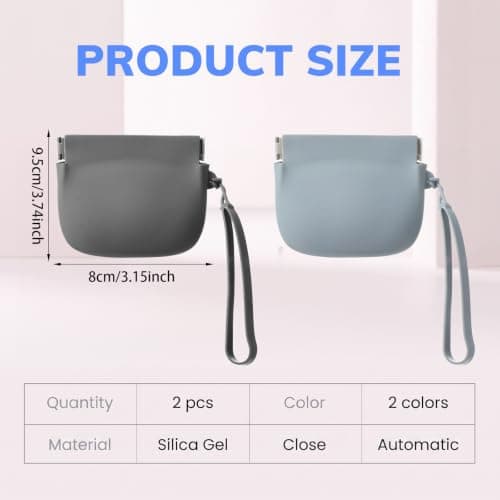 Elegaperma 2Pcs Silicone Treat Pouch, Silicone Dog Treat Pouch Small — view 2