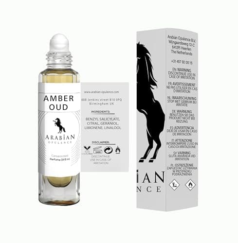 Arabian Opulence FR5 AMBER OUD Roll-on Perfume Oil | Concentrated Fragrance Body Oil | Long Lasting Oil Based Perfume for Unisex | Travel Size Bottle Alcohol-Free (6ml) — view 3