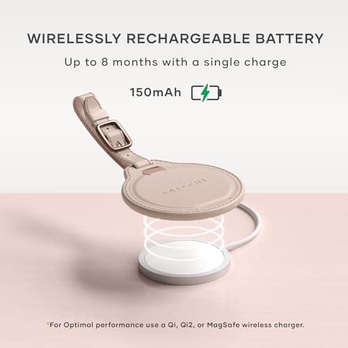 SSATECHI FindAll™ Luggage Tag, Find My Compatible for iPhone & iPad, Rose — view 5