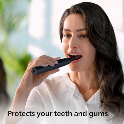 Philips Sonicare 4100 Electric Toothbrush for Adults with 1 x Philips W2 Optimal White Sonic Brush Head in Black, Slim Travel Case and USB Charger — view 4