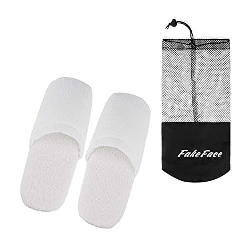 Non-Disposable Travel Slippers - Portable Sandals, Cotton Towelling for Spa, Hotel, Guest Room, Indoor, Business Trip, Flight - Anti-Skid Foldable Camping Footwear — view 6