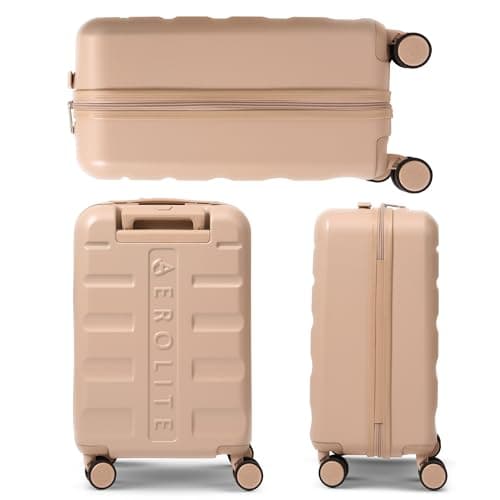 Aerolite 55x35x25 Hard Shell Cabin Suitcase, 4 Wheels, Air France KLM — view 6
