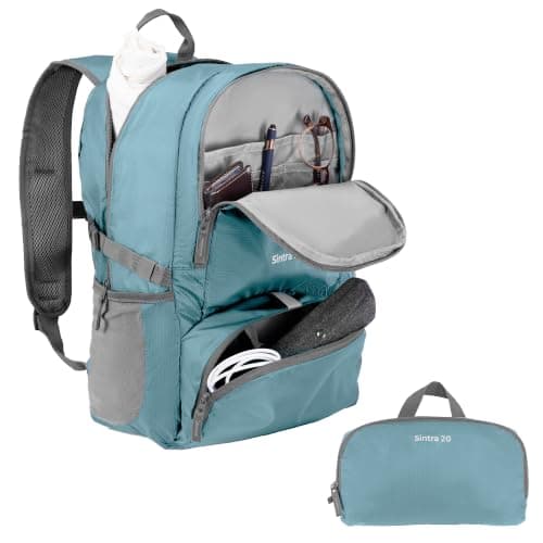 Trail Foldable Backpack, Lightweight Packable Rucksack, 20L, Teal