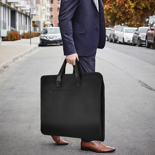 Univivi Suit Bags for Men, Garment Bag for Travel, 43in Suit Carrier, Black — view 6