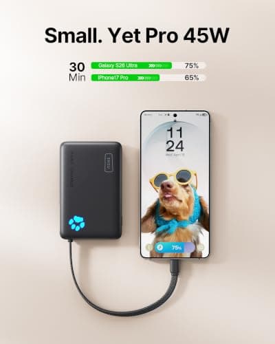 INIU Smaller 10000mAh Power Bank, 20W PD Fast Charging Portable Charger — view 2