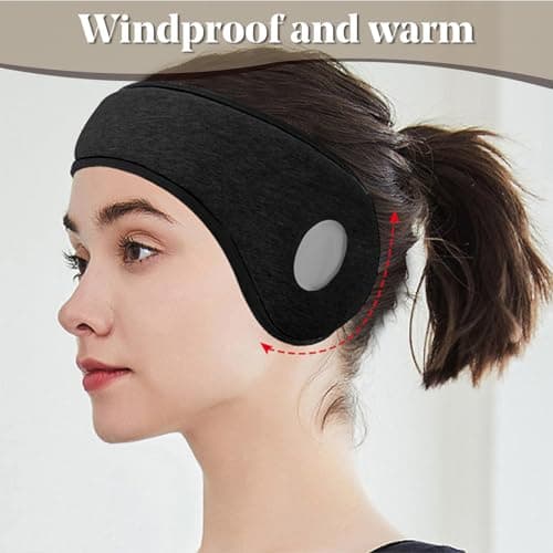 ChainYao Sleep Headband with Noise Cancelling Ear Muffs & Ear Plugs, Adjustable Soundproof Earmuffs for Sleeping, Meditation, Travel, Flight, Studying — view 5