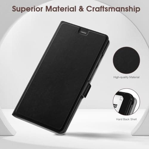 Fintie Flip Wallet Kickstand Case for 6.13" Onyx BOOX Palma, Black — view 5