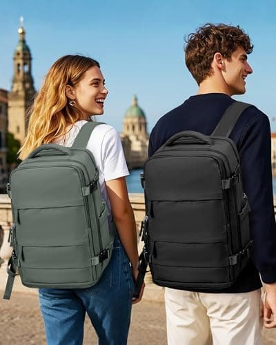 SZLX Vacuum Backpack Travel Bag with Pump, Ryanair Cabin Bags 40x30x20 Underseat Travel Backpack Cabin Size Wizz air, Ryanair Cabin Bags 40x20x25 Carry-ons Easyjet 45x36x20 Laptop Rucksack Women Mens — view 2