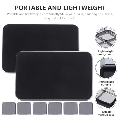 Didiseaon 2 Sets Eyeshadow Palette Portable Blusher Palette Lipstick Tray — view 5