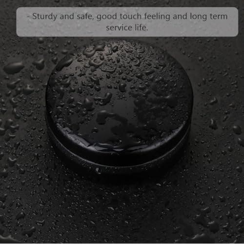 KICHOUSE Black Metal Headphone Storage Case Portable and Protective Aluminium Alloy Carrying Bag Easy to Carry Heavy Duty Earphone Storage for Travel — view 4
