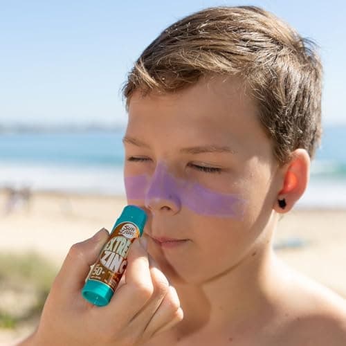 Sun Zapper Zinc Stick - Purple Colour Sunblock Stick SPF 50+ Zinc Oxide Face Mineral Sun Cream Made in Australia — view 5