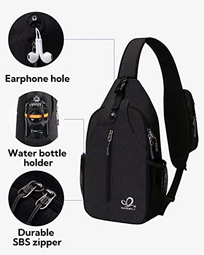 Waterfly Sling Backpack with Phone Pocket, Crossbody Bag for Men Women — view 5