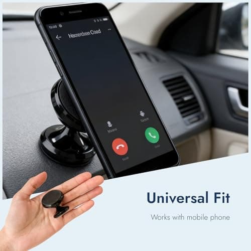 CanQuanSWZX 2PCS Car Phone Holder 360° Rotatable Magnetic Car Phone Holder for Dashboard, Strong Adhesive Mount with Metal Plate, Cars Hands-Free Use, Universal Vent Alternative — view 5
