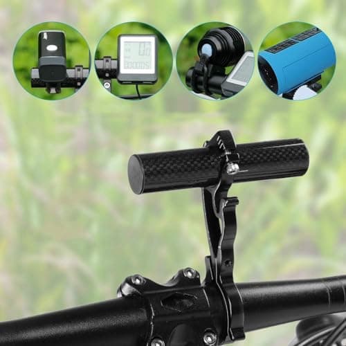 Wxinsheng 2 Pcs Aluminum Alloy Handlebar Extender Extension,for Bike,Bicycle Motorcycle,Long Cross Bar,Fits Handlebars,Lights,GPS,Phone Holder Accessories — view 4