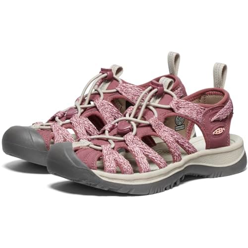 KEEN Women's Whisper Closed Toe Sport Sandals, Rose Brown/Peach Parfait, 8.5 — view 4