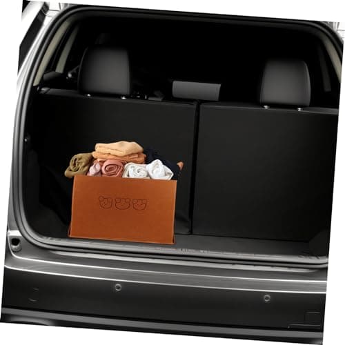 Cabilock Car Trunk Storage Organizer Tote Bag Large Brown Felt — view 2