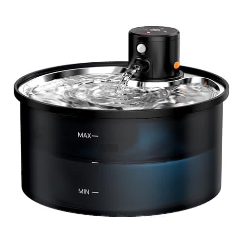 Wireless Cat Water Fountain for Drinking: Battery Operated Cat Fountain