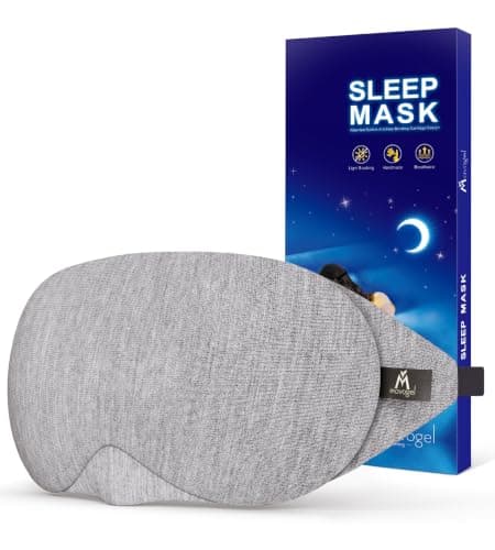 Mavogel Cotton Sleep Eye Mask, Light Blocking with Adjustable Nose Bridge