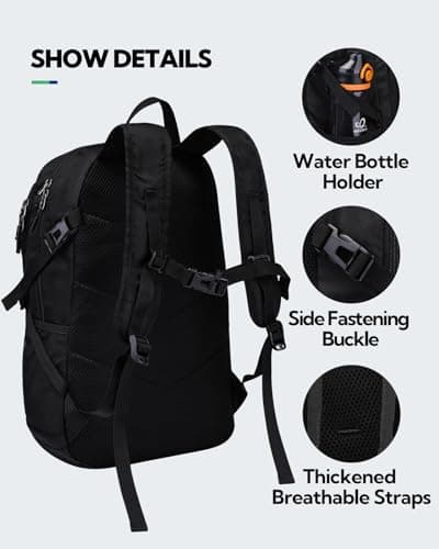 Waterfly Hiking Foldable Lightweight Backpack: 28L Packable Rucksack — view 5