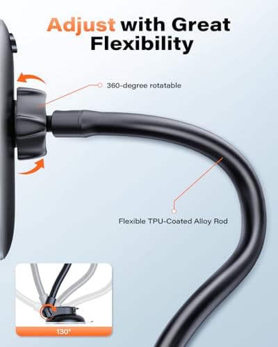 APPS2Car Car Phone Holder - Windshield Mount, Strong Suction, Compatible for 4.7-6.8" iPhone 14/13/12 Pro Max, Samsung S22+ — view 3