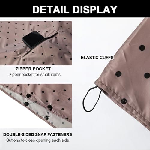 SIRMEDAL Waterproof Rain Poncho Hooded Raincoat Outdoor Cape — view 3
