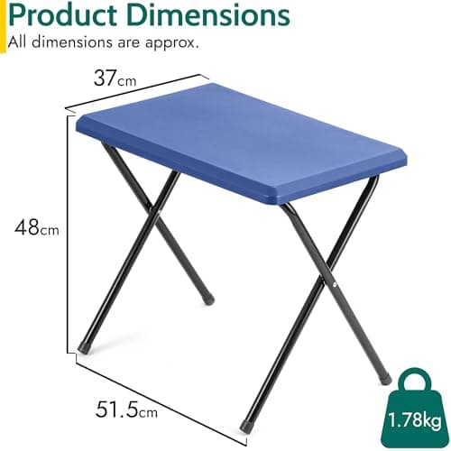 Trail Small Folding Camping Table, Blue — view 3