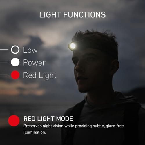 Ledlenser MH5 - Rechargeable Outdoor LED Head Torch, Super Bright Powerful 400 Lumens Headlamp, 2 in 1 Headlamp/Handheld Torch, Running Headlight, Hiking Torch, Up to 35 Hours Charge (Black/Grey) — view 3