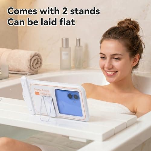 aceyoon Waterproof Phone Pouch with Stand IPX8, 7" Clear PVC Underwater Phone Case for Swimming Beach Snorkelling Kayaking, Compatible with iPhone 17 16 15 Pro Max Samsung Galaxy S26 S25 S24 Ultra — view 6