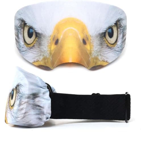RALSPEC Snowboard Ski Goggle Lens Protector Anti Scratch Protective Cover For Skiing Goggles Soft Microfibre Sock - Eagle