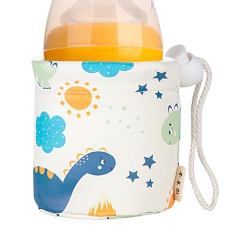 Nursery Bottle Sleeve Cover Milk Bottle Warmer Cover in PU Leather