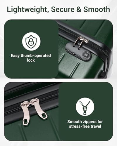 Shavont 24 Inch Medium Suitcase, ABS+PC Hard Shell Check-in Luggage — view 6