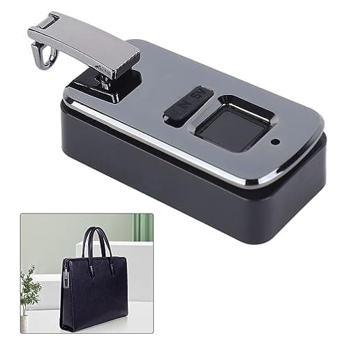 Xiuganpo Biometric Fingerprint Lock Mini Electric Lock Durable for Bags Suitcases Safes 3.7V (Gray) — view 2
