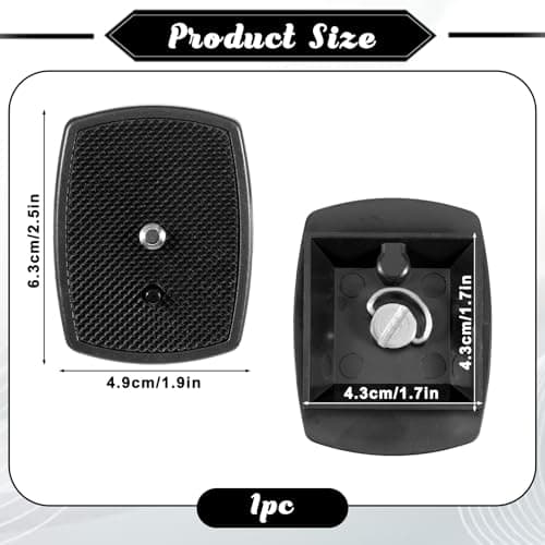 Tripod Quick Release Plate, Universal Tripod Camera Mount Adapter — view 3
