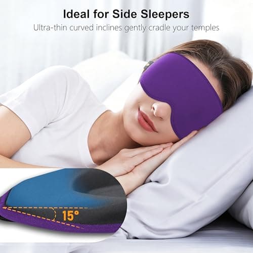 Gritin 100% Blackout Sleep Mask for Women & Men-Zero Eye Pressure Eye Mask — view 4