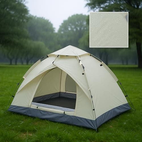 BREEZENEST 2-3 Person Instant Pop-Up Dome Tent – Waterproof & UV Protection Camping Tent for Hiking, Outdoor, Backpacking, Includes Carry Bag (White) — view 4