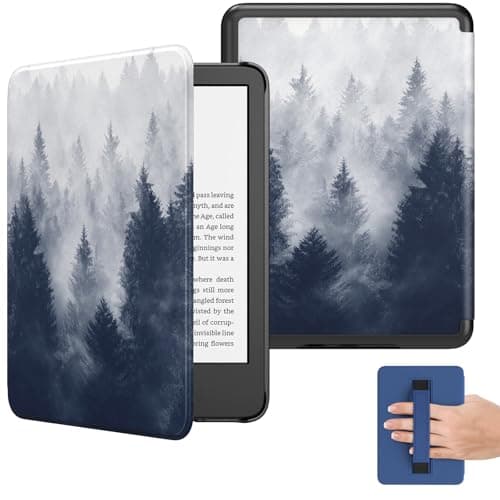 MoKo Case for 6" Kindle (11th Generation-2024/2022 Release), Gray Forest