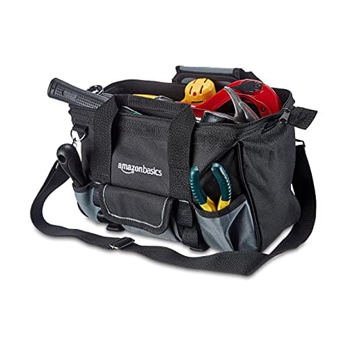 Amazon Basics Tool Bag, 30.5 cm, Grey,silver — view 2