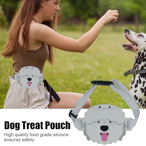 Dog Snack Pouch 200 Ml Dog Shape Silicone Magnetic Closure — view 2