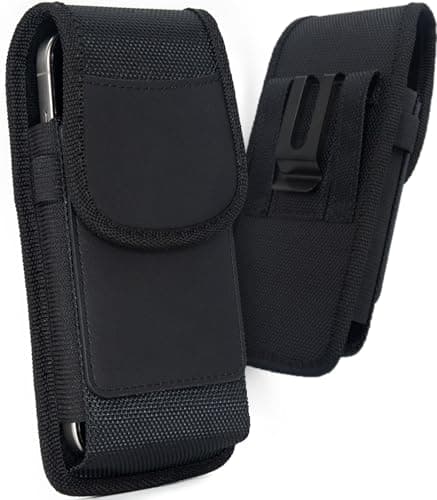URDIKKG Phone Holster for iPhone 17/16/15/14/13 Pro Max and Plus, L-Black