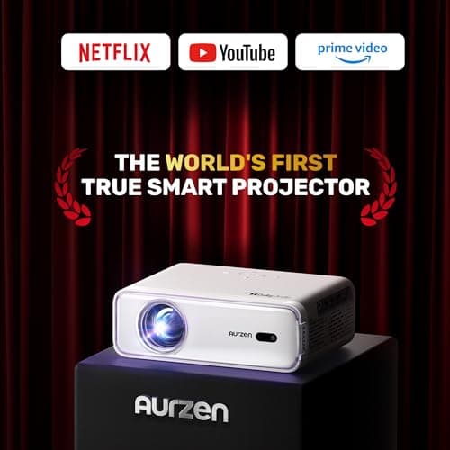 [Netflix App Available & Dolby Audio] Aurzen Eazze D1 Smart Projector — view 2