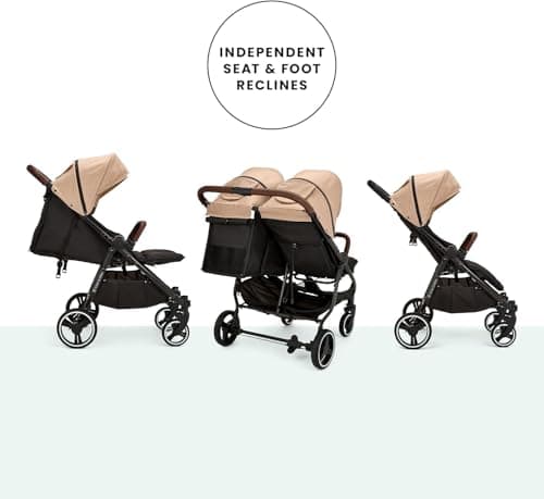 Ickle Bubba Venus Double Buggy, Biscuit, Suitable from Birth — view 4