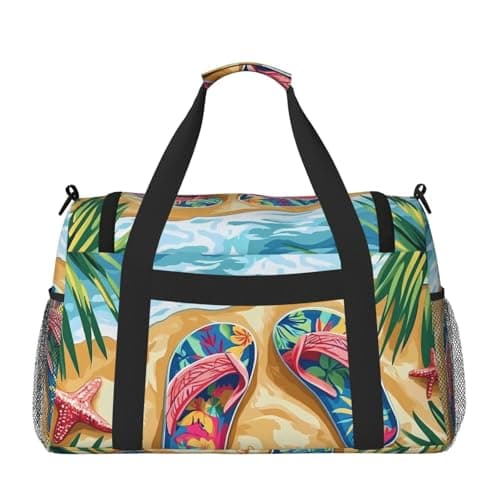Summer Flip-Flops Large Capacity Travel Storage Bag Lightweight Hand Carry Bag Overnight Storage Bag Unisex Travel Bag — view 2