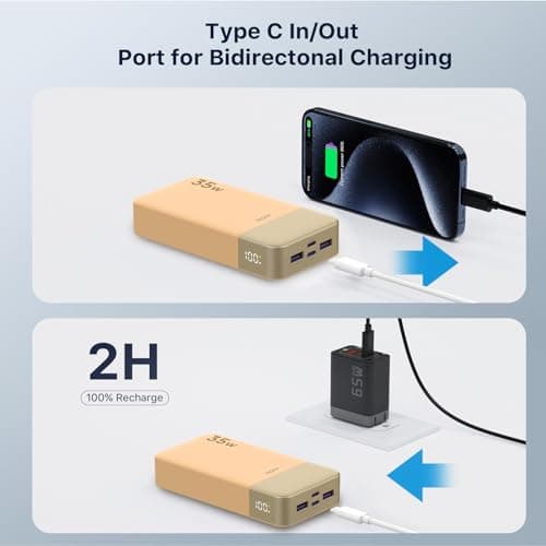 JUOVI Power Bank 20000mAh 35W Portable Charger — view 4