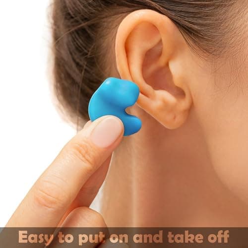 ‎Desenda 4 Pairs Moldable Silicone Ear Plugs - Blue — view 6