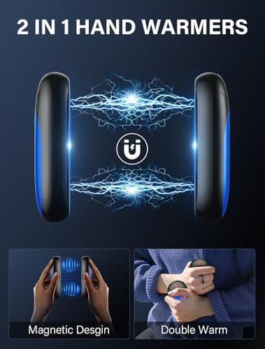 Hand Warmers Rechargeable 2 Pack, Up to 24Hrs, Magnetic 2 in 1 — view 3